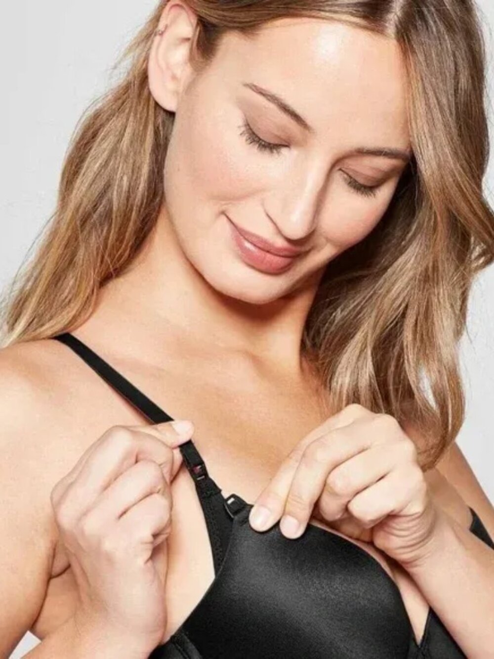 Auden 38DD Black Lightly Lined Full Coverage Nursing T-shirt Bra New